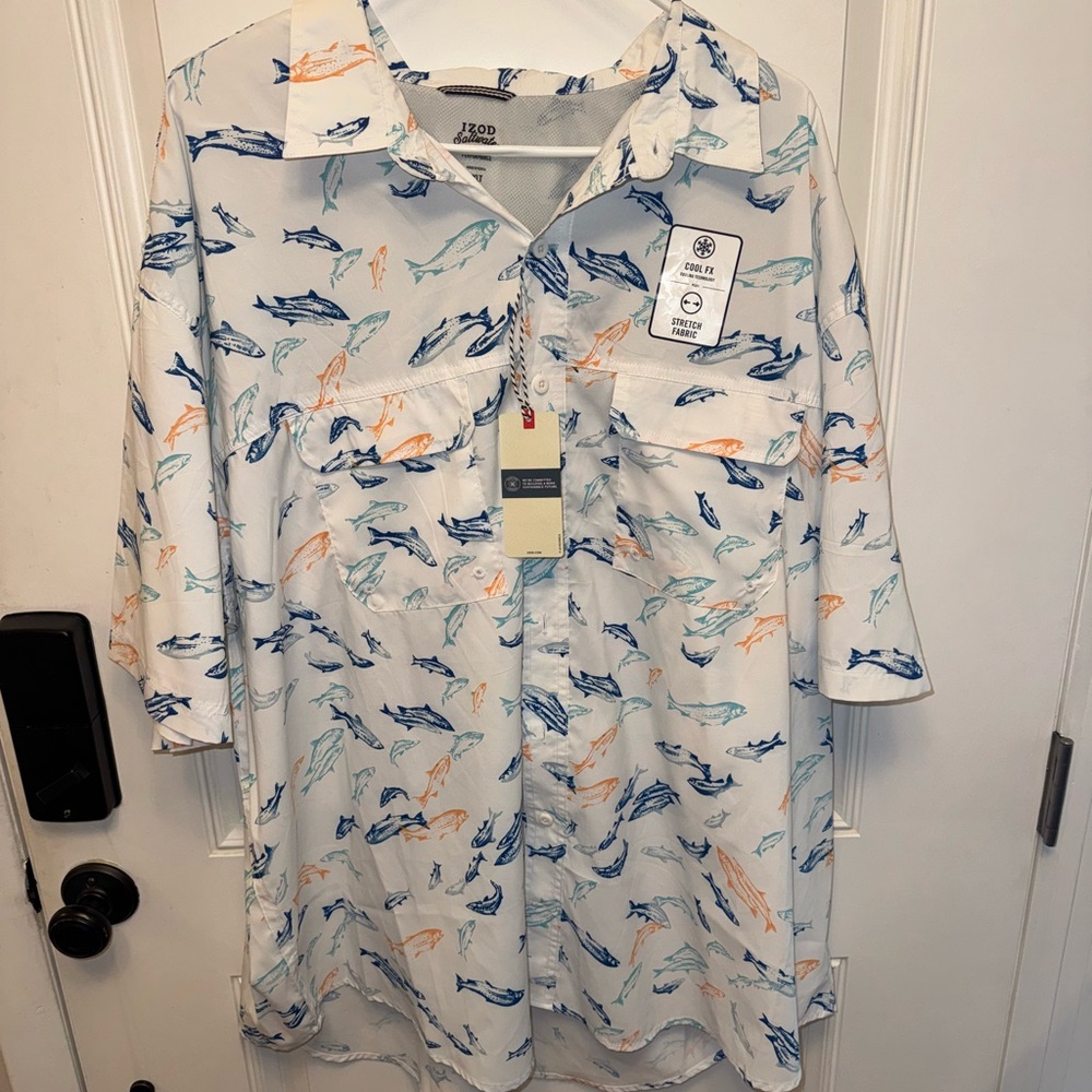 Izod Salt Water Preformance button down shirt - NWT men’s size 3x